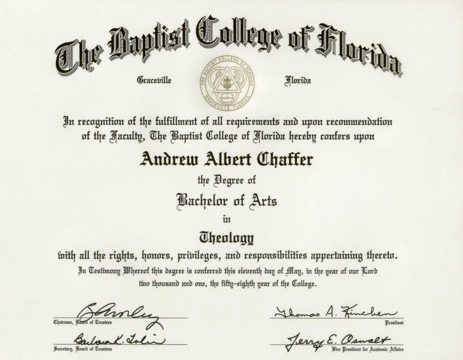 Diplomas And Certificates